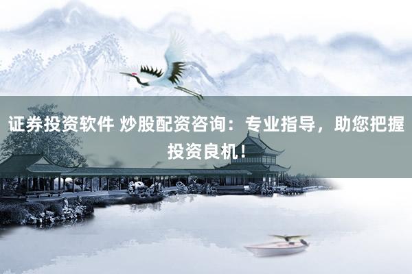 证券投资软件 炒股配资咨询：专业指导，助您把握投资良机！