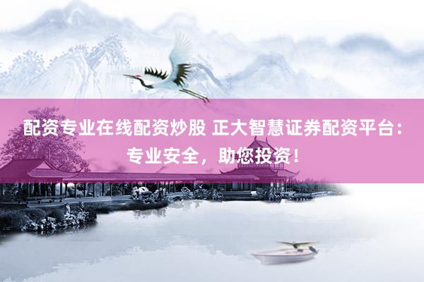 配资专业在线配资炒股 正大智慧证券配资平台：专业安全，助您投资！