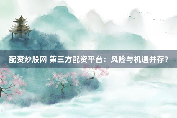 配资炒股网 第三方配资平台：风险与机遇并存？