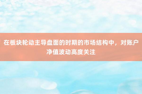 在板块轮动主导盘面的时期的市场结构中，对账户净值波动高度关注